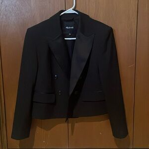 Madewell cropped tuxedo jacket, size 2, barely worn
